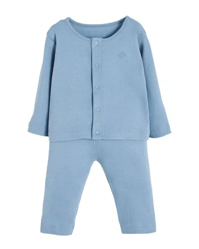 Babycottons Kids'  2pc Jacket & Pant Set In Blue
