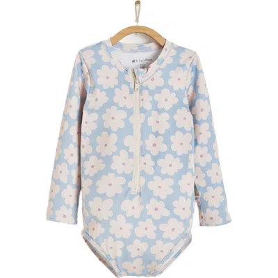 Babycottons Beach 1- Piece Rashguard In Light Blue