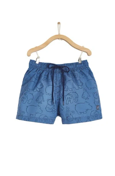 Babycottons Beach Swim Trunks In Blue