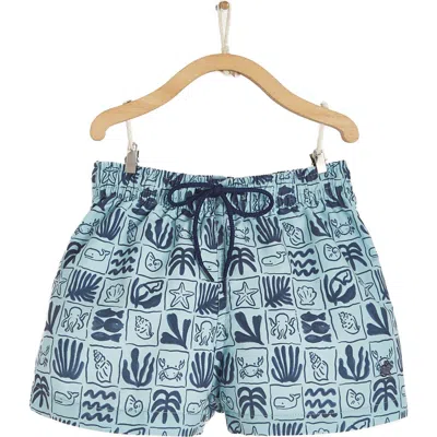 Babycottons Beach Swim Trunks In Light Blue
