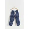 Babycottons Beli Flannel Pants For Toddler In Blue