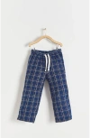 Babycottons Beli Flannel Pants For Toddler In Blue