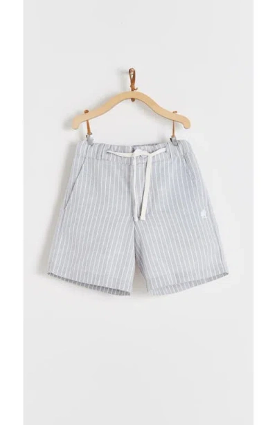Babycottons Kids'  Bermuda Ray Grey Linen In Gray