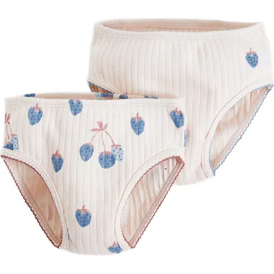 Babycottons Kids'  Berrypop 2-pack Underwear In Blue