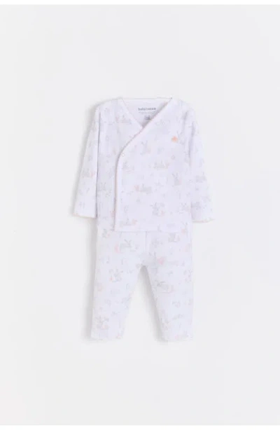 Babycottons Bunny Romper Set Girls In White