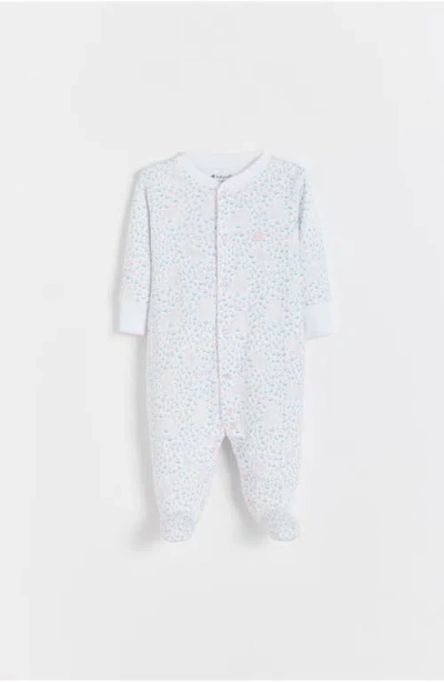 Babycottons Caramel Front-snap Footie For Infant In Multi