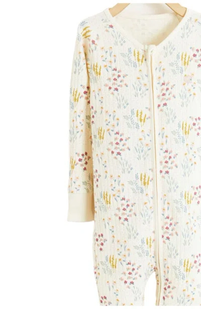 Babycottons Chloe One-piece Snug Pajamas In Multicolor