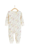 Babycottons Chloe One-piece Snug Pajamas In Multicolor