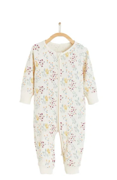 BABYCOTTONS BABYCOTTONS PREMIUM COTTON CHLOE ONE-PIECE ZIP PAJAMAS FOR INFANT