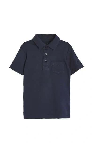 Babycottons Kids'  College Polo Shirt For Toddler In Blue