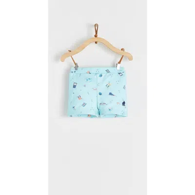 Babycottons Cool Swim Shorts For Infant In Blue