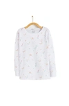 Babycottons Delphine Snug Long Pajamas In Full Print
