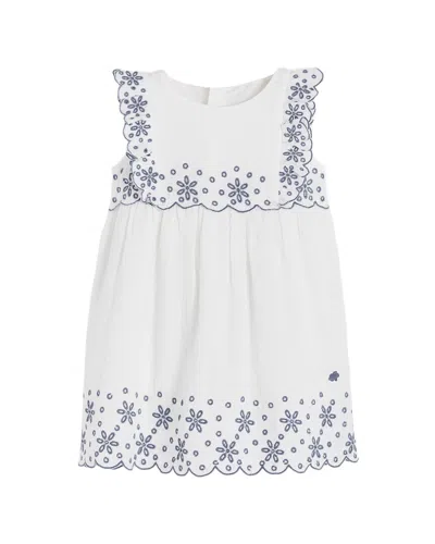 Babycottons Kids'  Dress In White