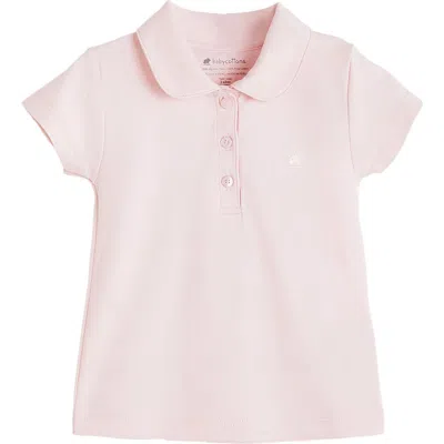 Babycottons Essential Collared T-shirt For Little Kid In Pink