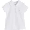 Babycottons Essential Collared T-shirt For Little Kid In White