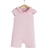 Babycottons Essentials Ruffle Romper In Pink