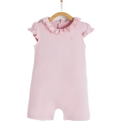 Babycottons Essentials Ruffle Romper In Pink