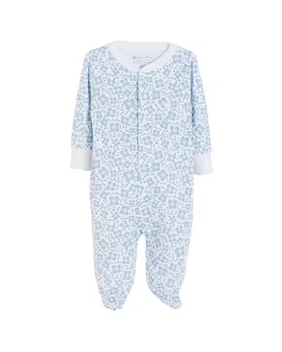 Babycottons Kids'  Footed Pajama In Blue