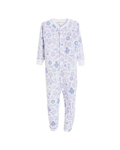 Babycottons Kids'  Footed Pajama In Blue