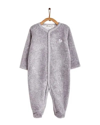 Babycottons Kids'  Footed Pajama In Gray