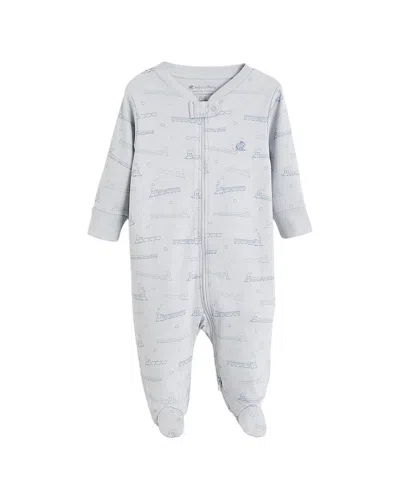 Babycottons Kids'  Footed Pajama In Gray