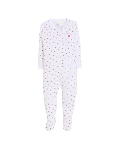 Babycottons Kids'  Footed Pajama In White