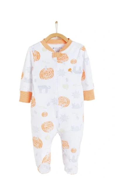 Babycottons Kids'  Halloween Glow Footie Pajamas In Multicolor