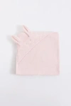 Babycottons Hoppers Small Hooded Towel In Pink
