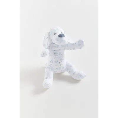 Babycottons In The Woods Dog Baby Rattle T In White