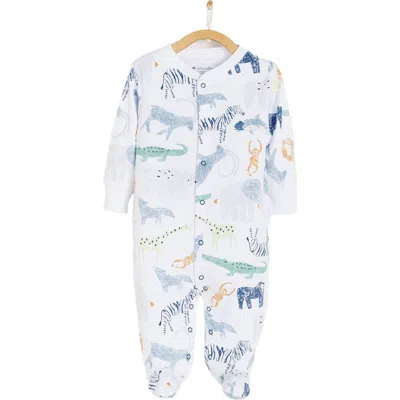 Babycottons Kenya Footie Pajamas In Multicolor