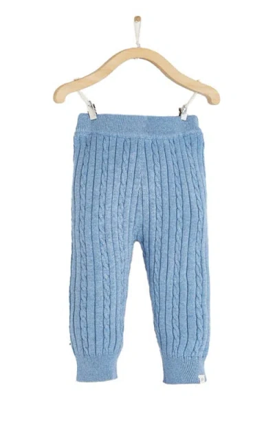 Babycottons Knit Leggings In Blue