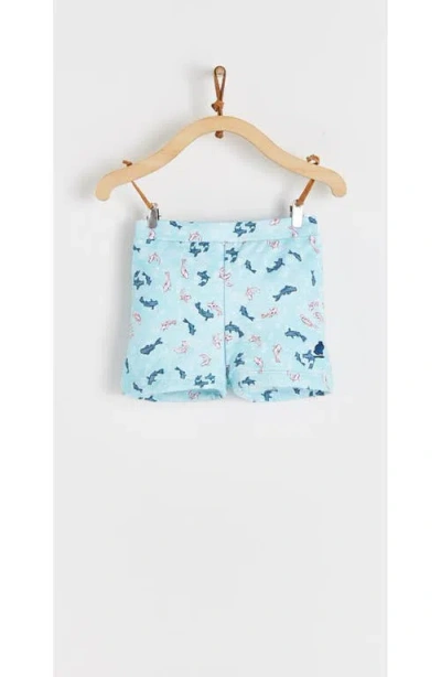 Babycottons Koi Swim Shorts For Infant In Blue
