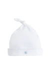 Babycottons Lily Knot Beanie In White