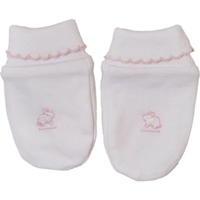 Babycottons Kids'  Logo Mittens In Pink