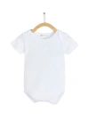 Babycottons Logo Short Sleeve Bodysuit 2-pack For Infant In White
