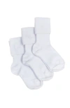 Babycottons Logo Socks Set Of 3 In White