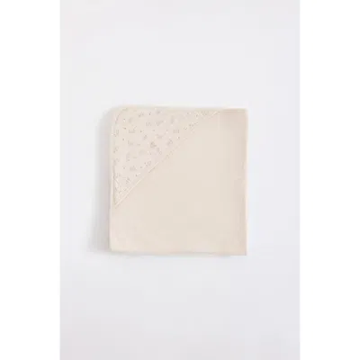 Babycottons Magic Wings Small Hooded Towel In Pink