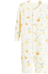 Babycottons Nature Waffle Snug Footie Pajamas In Off White