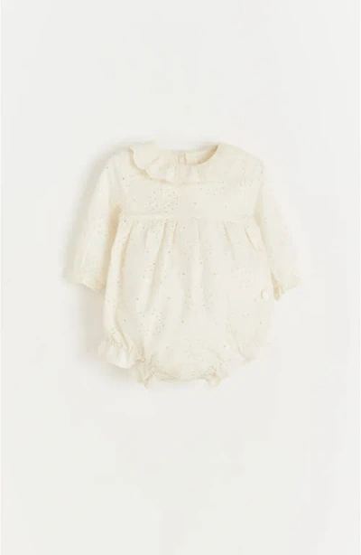Babycottons Nicole Blouse Bodysuit For Infant In White