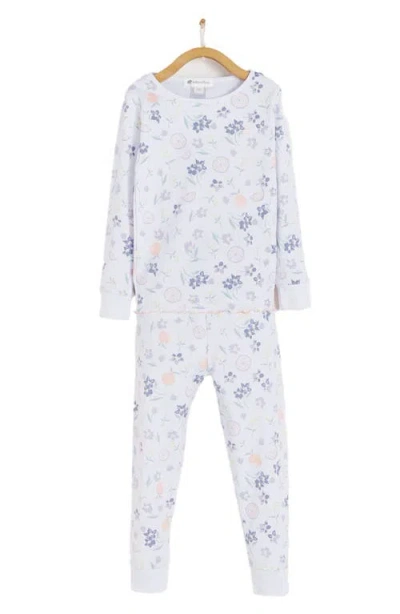 Babycottons Kids'  Orange Snug Two-piece Pajamas In Multicolor
