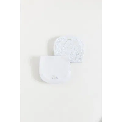 Babycottons Peanut Curve Burps 2-pack In White