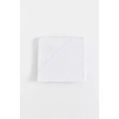 Babycottons Peanut Small Hooded Towel In White