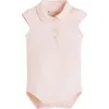 Babycottons Kids'  Pima Colors Bodysuit For Infant In Pink