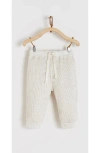 Babycottons Kids'  Pima Cotton Waffle Knit Pants Sidney For Infant In White
