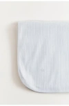 Babycottons Point Receiving Blanket In Grey