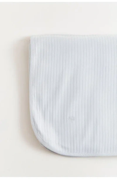 Babycottons Point Receiving Blanket In Grey