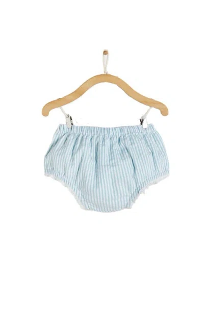 Babycottons Premium Cotton Circus Dress For Infant In Blue