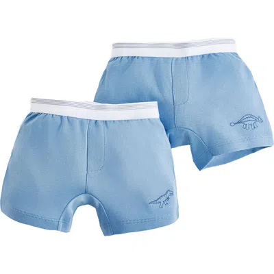 Babycottons Kids'  Roar Boxers 2-pack In Blue