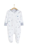 Babycottons Sea Zip Footed Pajama