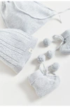 Babycottons Set Gorro+bootie Stars For Infant In Gray